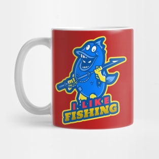 I Like Fishing Design T-shirt Coffee Mug Apparel Notebook Sticker Gift Mobile Cover Mug